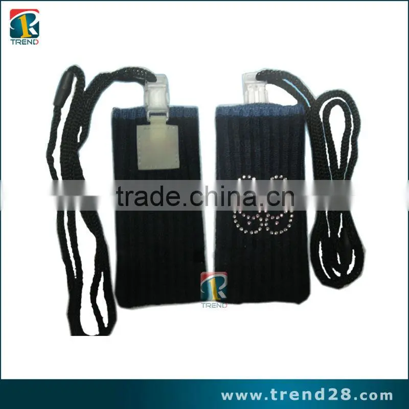 New style knitted mobile phone sock case