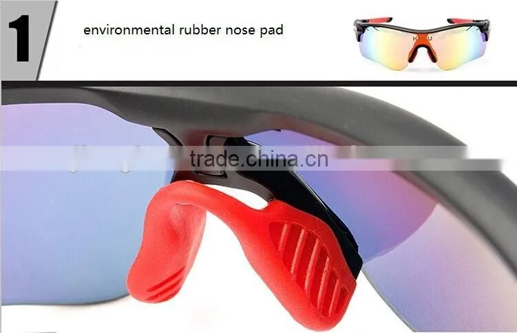 Wrap around new sports sunglasses waterproof lenses designer eye glasses from china