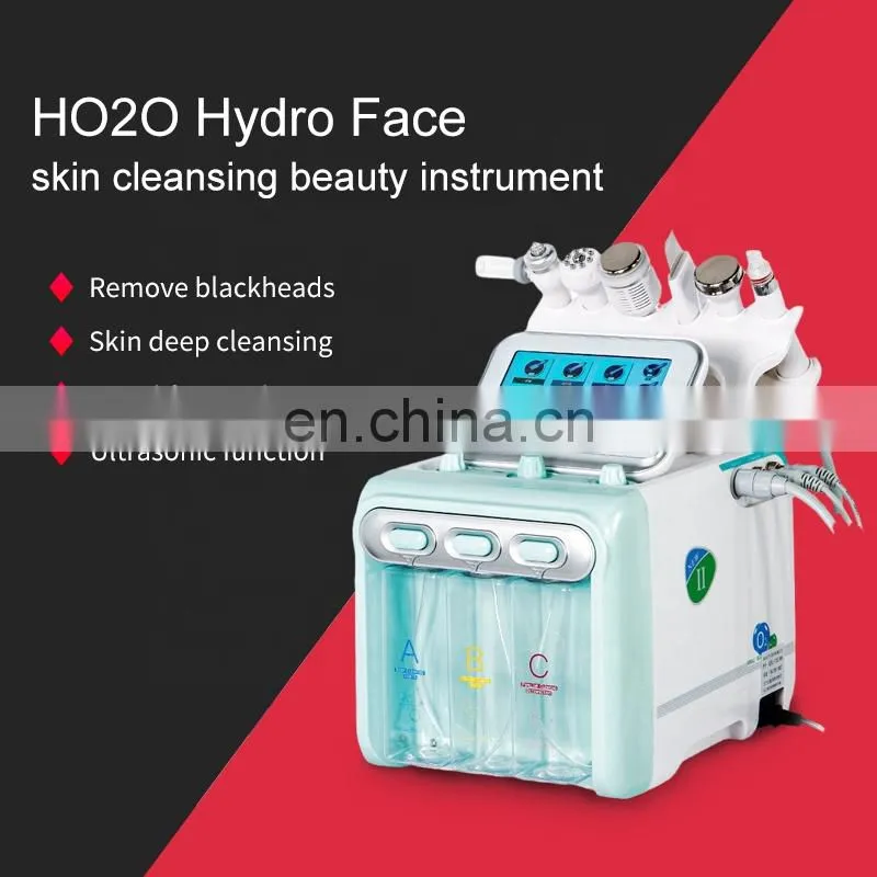 6 in 1 7 in 1 H2O2 hydra machine face care skin cleansing Device