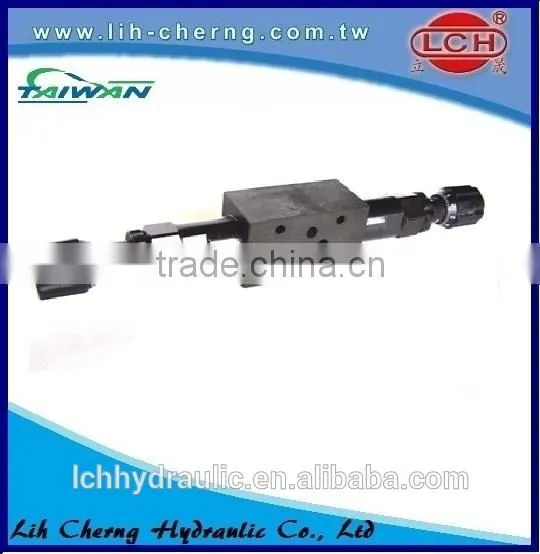 Yuken throttle and check modular valve