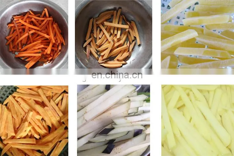 Complete sets of equipment french fries production line potato chips fried processing line.