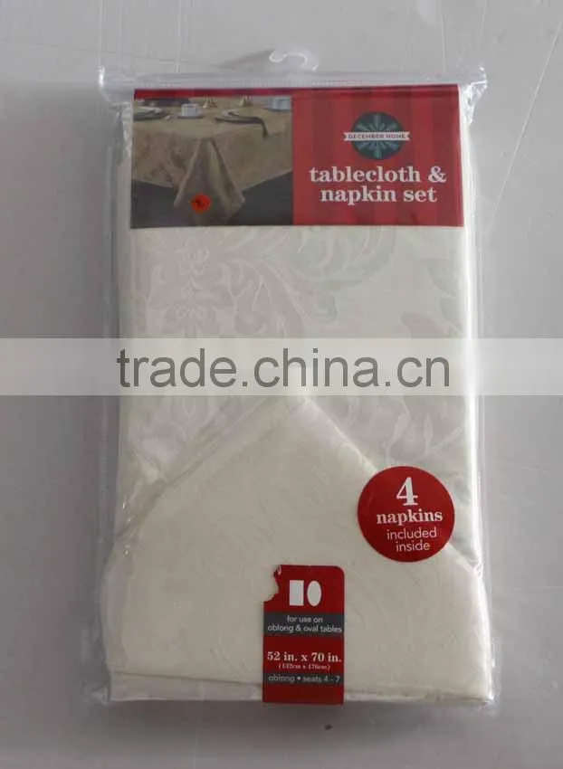 Cheap Wholesale Custom Full Color Jacquard Table Cloth