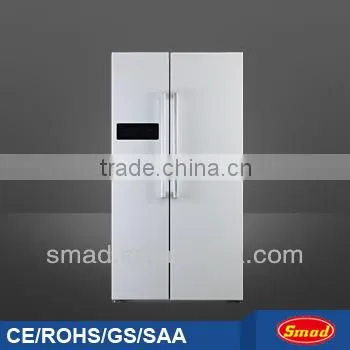 Defrost side by side refrigerator with home minibar