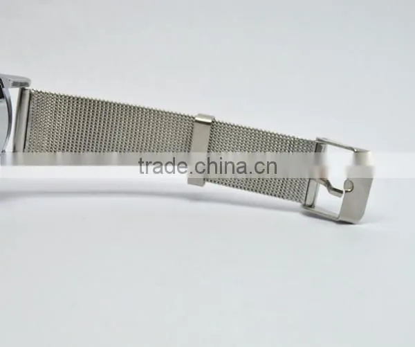 metal netting strap wristwatch covered with violet , betterfly ,pearls and Effiel Tower