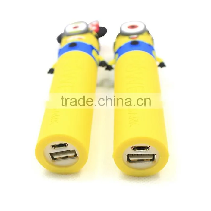 2600mAh PVC power bank cartoon avenger power bank for mobile phone