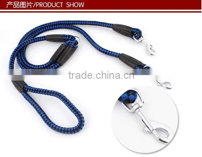 dog product nylon two dog leash five color available