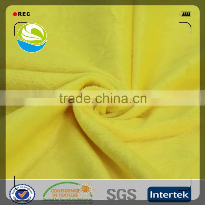 100% polyester brushed fabric velvet