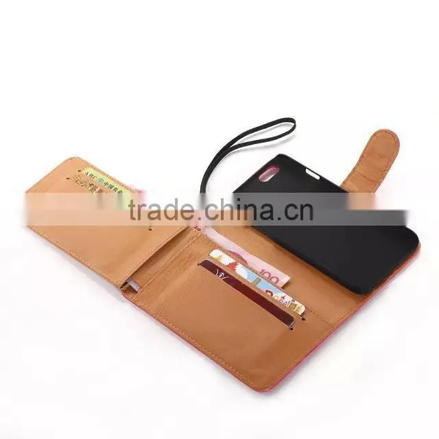 Wallet Card Holder PU Leather Case for iphone 6 & 6 plus