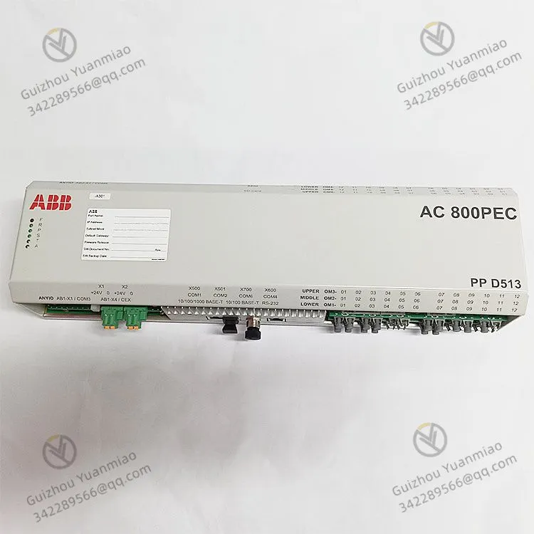 ABB PPD513A0E-110110 3BHE039724R0E41 AC 800PEC Controller module