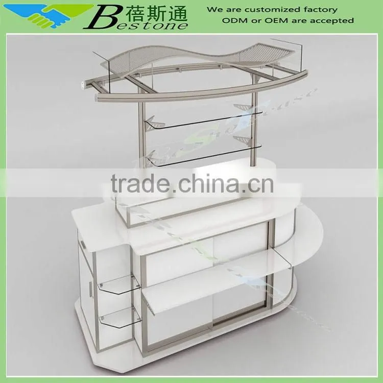 Fashion retail floor standing display RMU for sale, mall commom area used floor standing kiosk