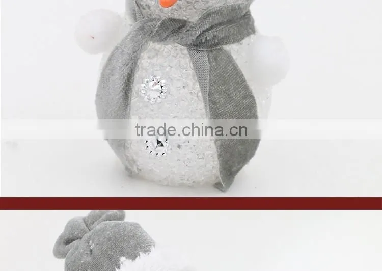 Flashing LED Snowman XMAS Tree Hanging Ornament Christmas Gift Light Up Toy Led Christmas Light