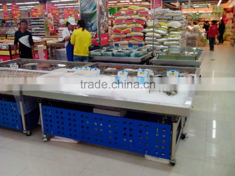 APEX custom make stainless steel refrigerated fish display table