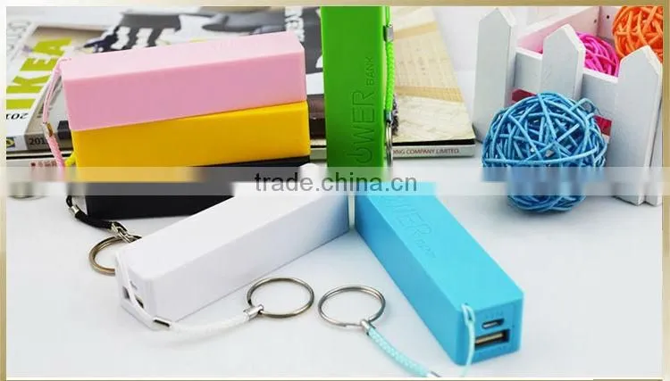 Used mobile phones accessories stainless steel ring power bank 2600mah