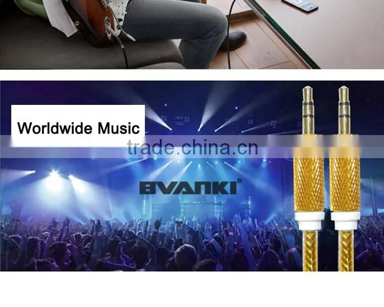 Top selling products in alibaba mobile phone accessories OEM quality 3.5mm aux audio cable with good offer free sample