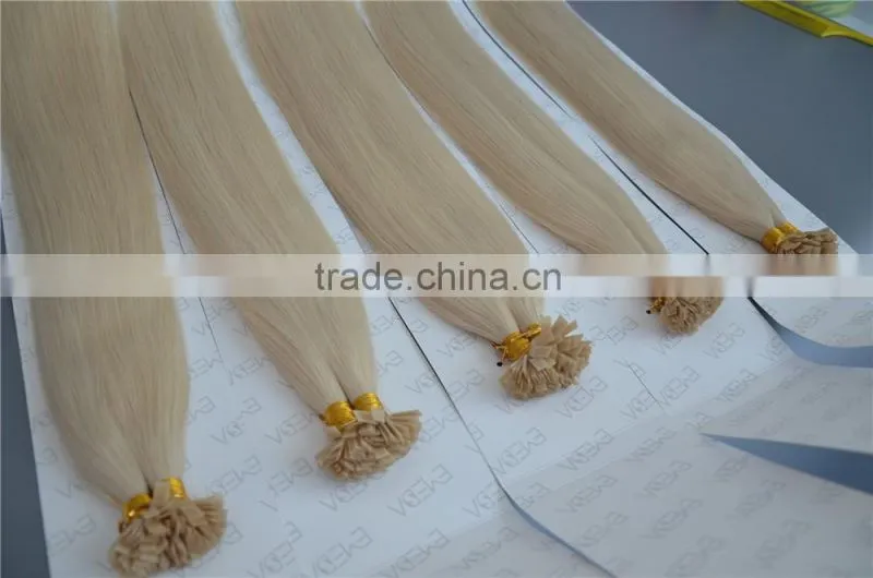 Cheap white silver human hair extensions