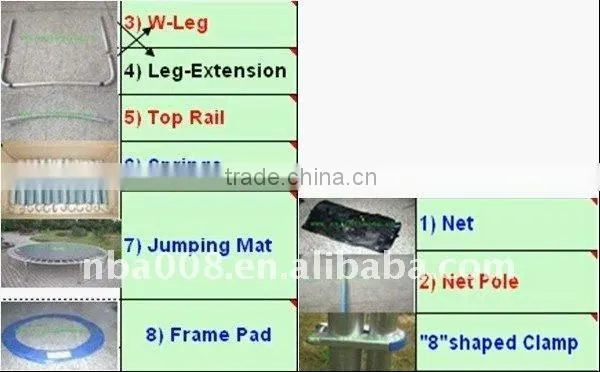 14FT Round High Quality Popular Trampoline with Net