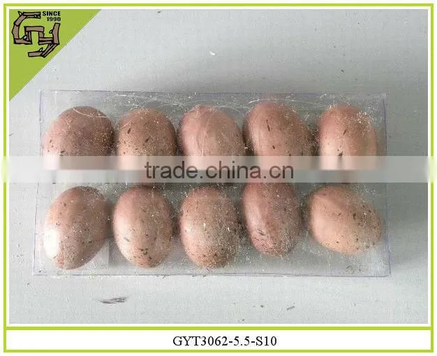 2014 spring new design decorative plastic handmade easter hanging eggs