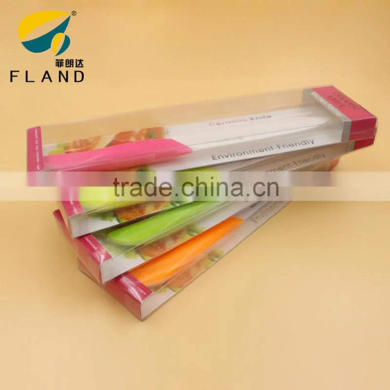 Colour PP handle top -quality pp handle 7' ceramic chef knife