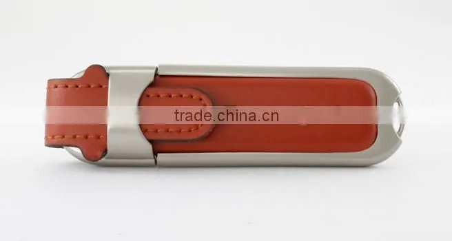 Embossing logo on leather memory stick usb