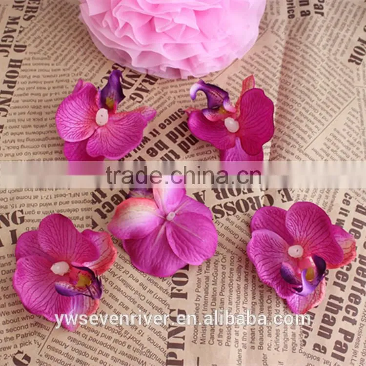 The new butterfly orchid flower heads wedding ceremony cake decoration feel simulation upscale feel is the first wedding decorat