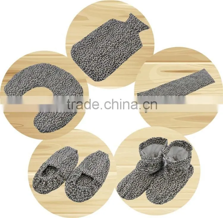 Leopard warm bottle Heat Pack With Buckwheat or Wheat