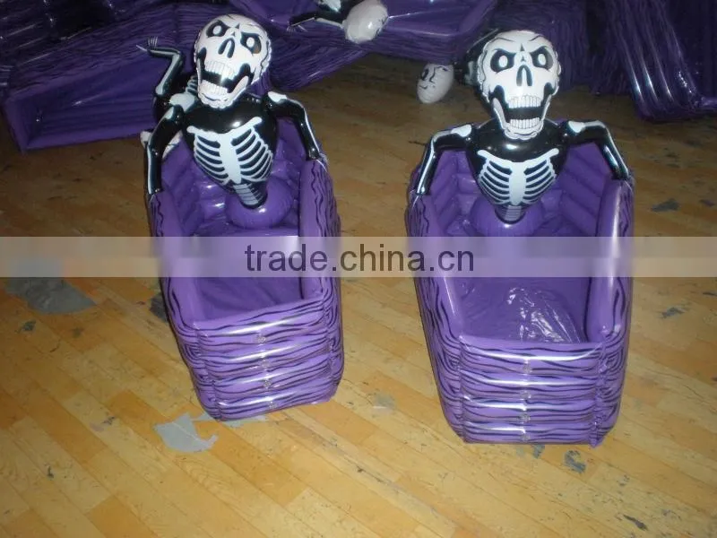 Inflatable skull pool, pvc inflatable pool cooler