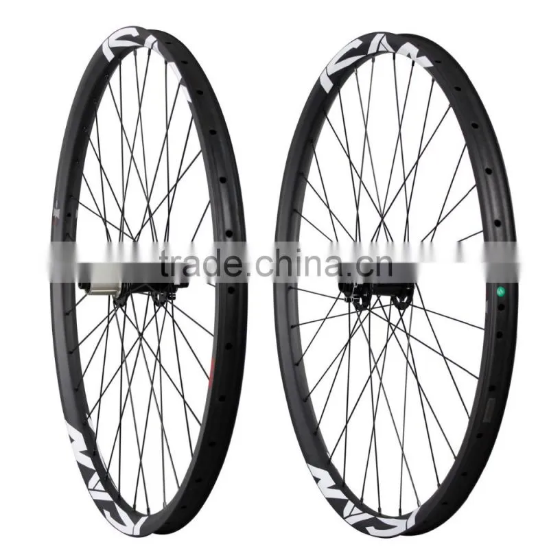 2016 popular 29ER all mountain bike wheels full carbon mtb bicycle wheels rims 35mm clincher and tubeless ready AM290-35TL