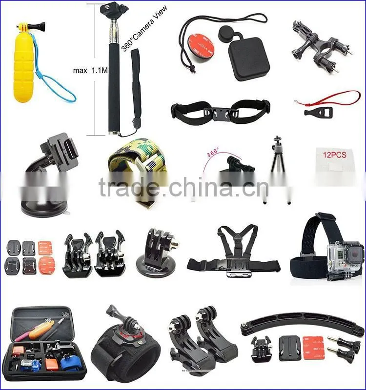 gopro accessories for gopro 4 accessories for gopro hero 4 for go pro camera accessories set Combo Kit