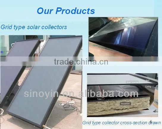 split pressured compact solar water heater manufacturer with flat plate soalr collector