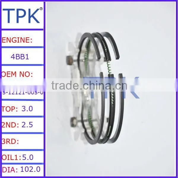 4BC2 piston ring, Isuzu 4BC1 Piston Ring 5-12121-004-0 5-12121-004-1