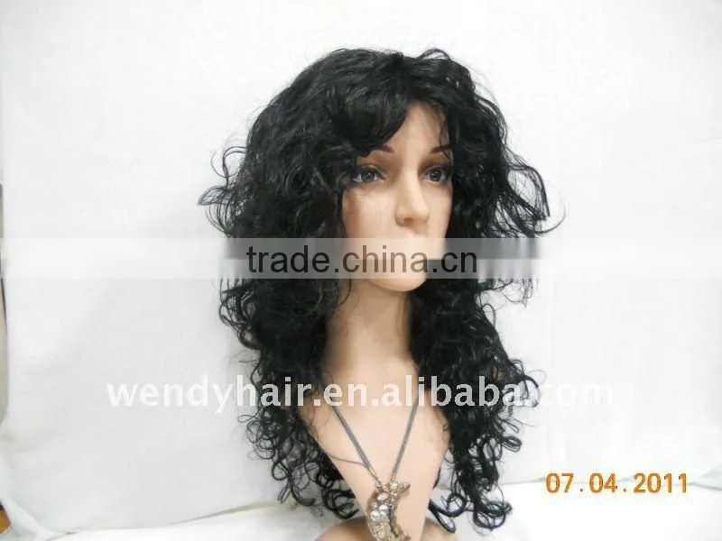 Kinky curl synthetic wig