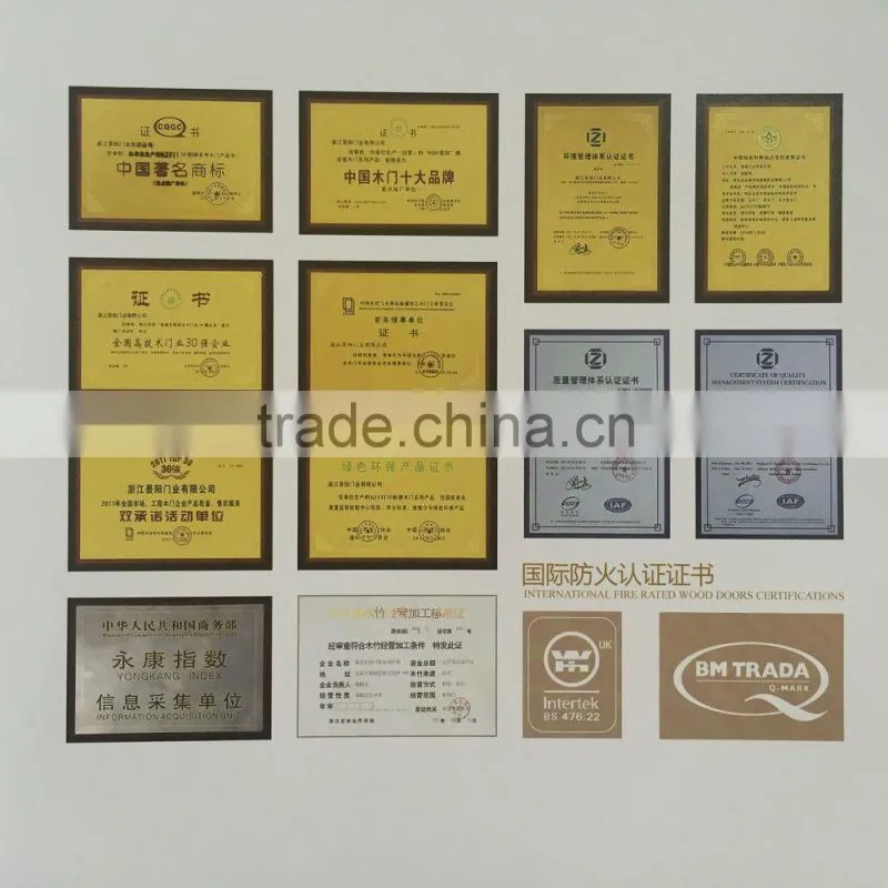 Interior PVC wooden door/swing door/best price