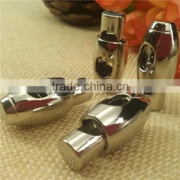 two parts stopper cord end stopper one hole stopper