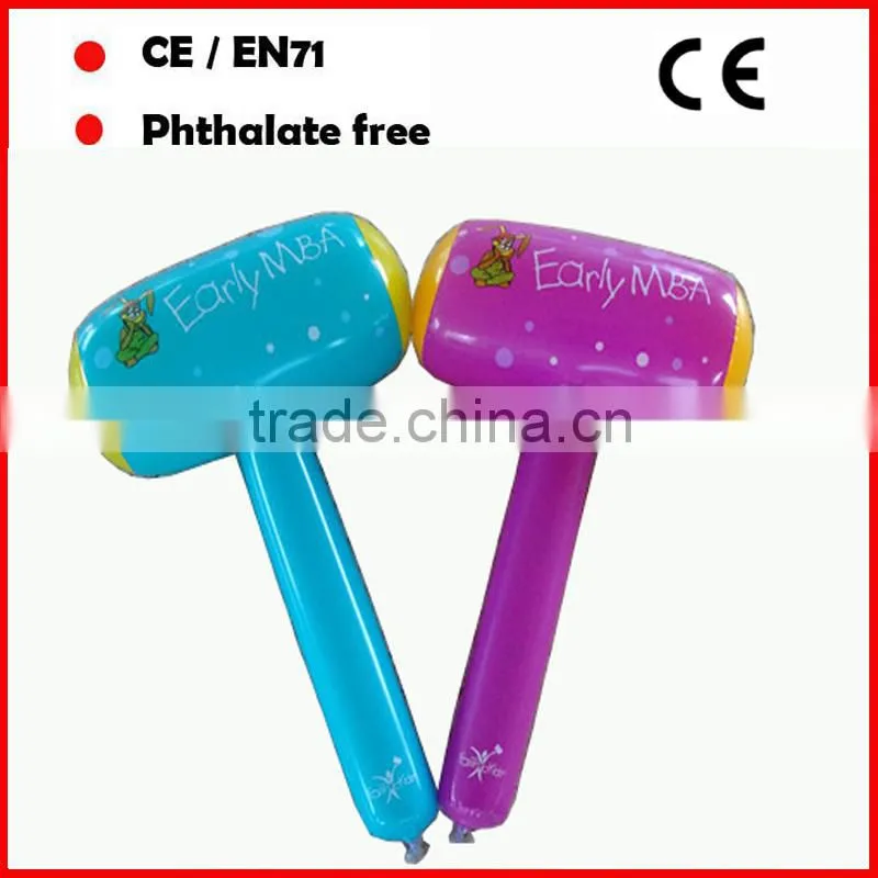 Through the EN71 and 6 p test inflatable hammer can be used as toys for children