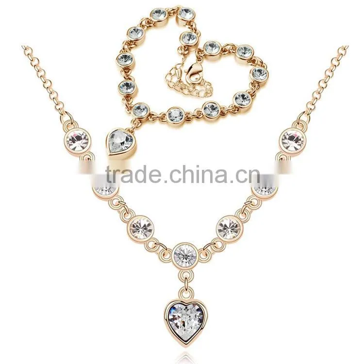 silver exquisite necklace and bracelet with white beads silver jewelry set