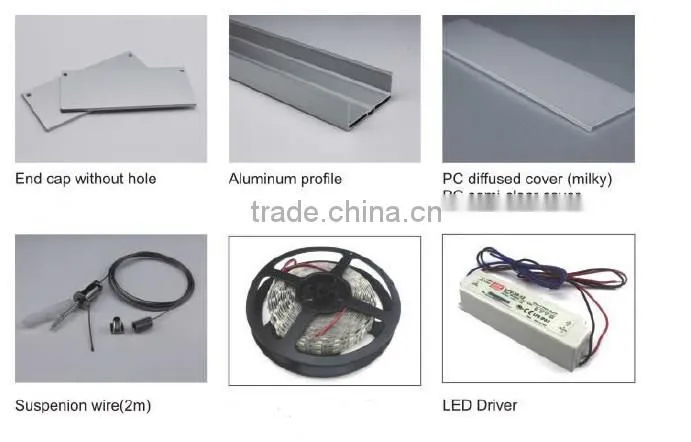 75mm*32mm aluminum profile led light rigid bar