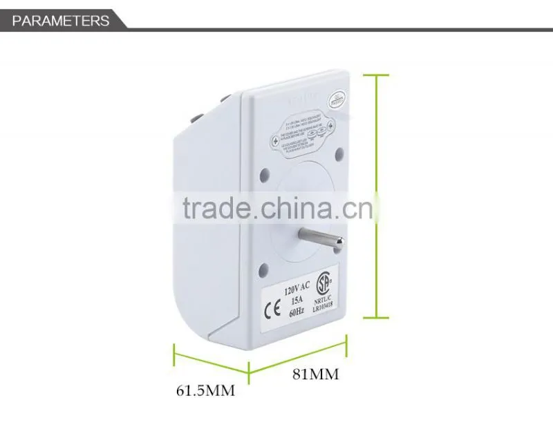 Digital electronic timer switch socket plug