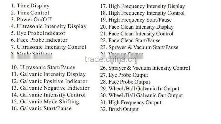 hotsale 9 in 1 multifunctional beauty instrument NM-1009