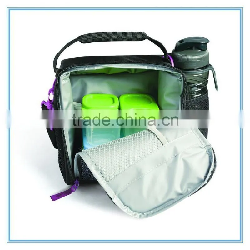 Specifically designed lunch box medium lunch bag with food containers and ice packs