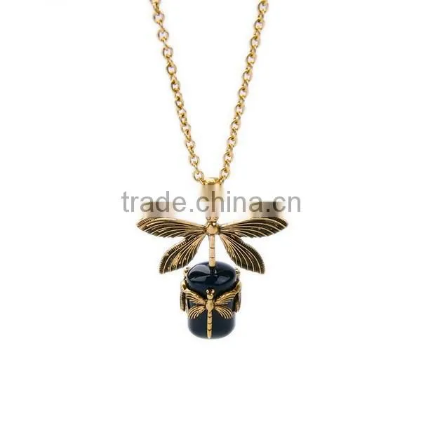 Gold Filled Dragonfly Charm Necklaces