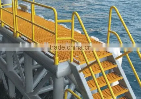 FRP Grating Car Wash Floor, Grey Color FRP Fiberglass Grating, Fiberglass Deck Grating