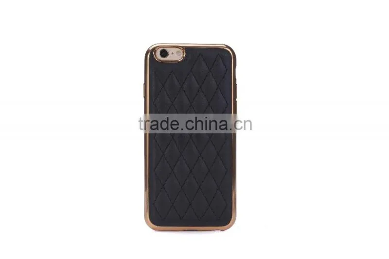 factory supply Soft TPU golden electroplating back cover for iphone6s