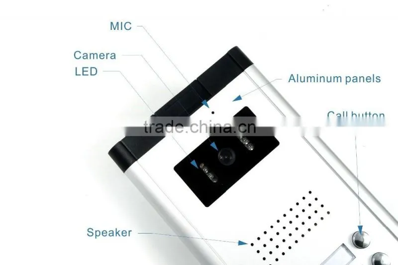 700TVL color in day and B/W in night hands-free LCD recording screen home video door phone doorbell CMOS camera
