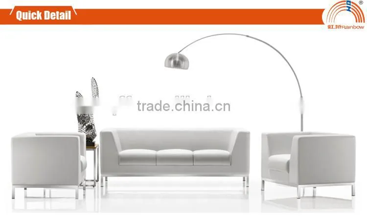 S-32 white leather sofa pu sofa white leather sofa furniture sofa