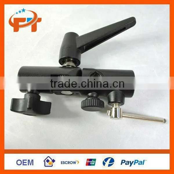 Flash Hot Shoe Adapter Umbrella Holder Swivel Light Stand Bracket H Type