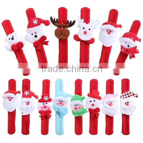 new year kids christmas bracelet slap led christmas bracelet event