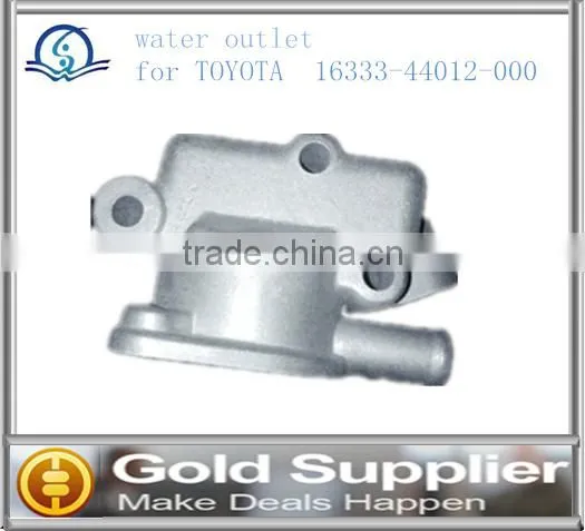 Brand New water outlet for TOYOTA 16333-44012-000 with high quality and competitive pice.