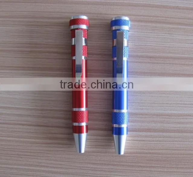 led aluminum alloy promotional pen with flashlight