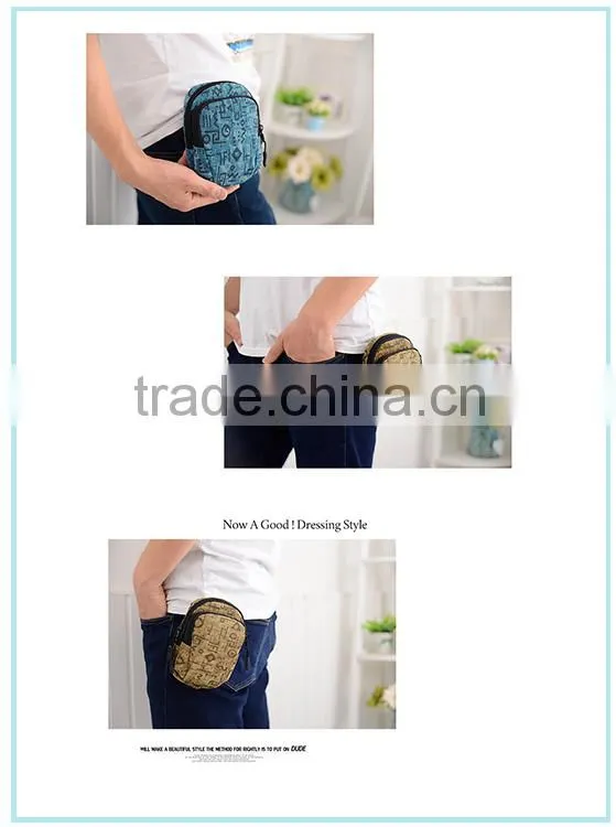 Unisex Canvas outdoor/travel/sport waist bag