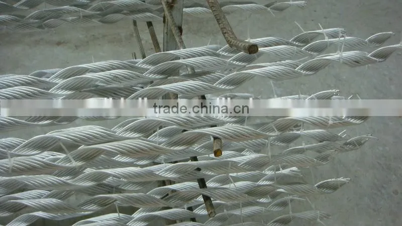Spiral rod for telecom communication line spiral rods for guy grip
